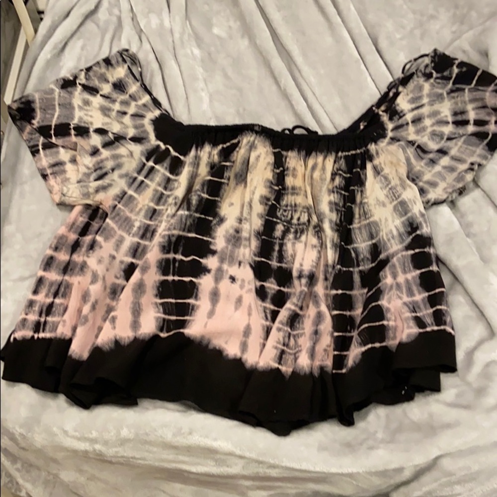 Vintage Havana tie dye flowy shirt
